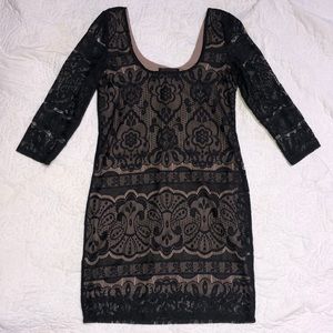 H&M vintage LBD with Embroidery detailing